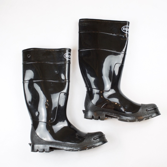 boss white rubber boots